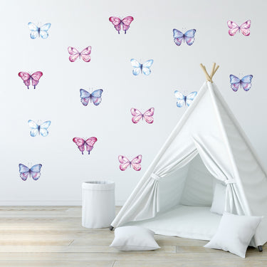 Watercolor Butterflies Wall Decals